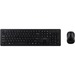 Acer Keyboard & Mouse - Rubber Dome Wireless Keyboard - 105 Key - English (US) - Black Wireless Mouse - Optical - 1600 dpi - 3 Button - Scroll Wheel - Black - AAA - Compatible with PC