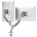 Chief Kontour Mounting Arm for Display, Monitor - Silver - Landscape/Portrait - TAA Compliant - Height Adjustable - 2 Display(s) Supported - 10" to 30" Screen Support - 50 lb Load Capacity - 75 x 75, 100 x 100 - VESA Mount Compatible - Aluminum