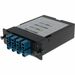 AddOn 4-Bay Cassette 2x 12-Fiber MPO In, 8 LC Duplex Out, Single-mode Duplex OS2 - 8 x Duplex