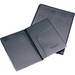 SKILCRAFT Economy Portfolio - LeatherGrain, Vinyl - Black - 1 Each