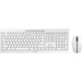 CHERRY STREAM DESKTOP RECHARGE Keyboard & Mouse Wireless Combo - Full size,Pale Gray,AES 128 Encryption,Wireless 2.4 GHz Keyboard,USB Wireless Optical Mouse,Adjustable to 2400 dpi