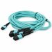 AddOn 9m MPO/UPC to 4xMPO-16/UPC Aqua OM4 OFNR (Riser-Rated) 16-Strand Fiber Fanout Cable - 29.53 ft Fiber Optic Network Cable for Network Device - First End: 1 x MPO-16 Network - Female - Second End: 4 x MPO-16 Network - Female - 100 Gbit/s - Fan-out Cab
