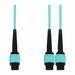 AddOn 35m MPO/UPC to 2xMPO/UPC Aqua OM4 OFNP (Plenum-Rated) 16-Strand Fiber Fanout Cable - 114.83 ft Fiber Optic Network Cable for Network Device - First End: 1 x MPO-16 Network - Female - Second End: 2 x MPO Network - Female - 100 Gbit/s - Fan-out Cable 