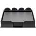 Dacasso Leatherette Conference Room Set - Rectangle - 17" Width - Leatherette, Velveteen - Gray