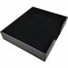 Dacasso Leatherette Conference Pad Holder - 17" x 14" x - Leatherette, Felt, Fabric - 1 / Each - Black