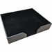 Dacasso Leatherette Conference Pad Holder - 20" x 16" x - Leatherette, Felt, Fabric - 1 / Each - Black