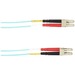 Black Box Colored Fiber OS2 9/125 Singlemode Fiber Optic Patch Cable - OFNR PVC - 98.43 ft Fiber Optic Network Cable for Network Device - First End: 2 x LC Network - Male - Second End: 2 x LC Network - Male - 10 Gbit/s - Patch Cable - OFNR - 9/125 µ