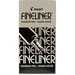Pilot Fineliner Markers - Fine Pen Point - 0.7 mm Pen Point Size - Black - Acrylic Fiber Tip - 12 / Box