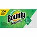 Bounty Quilted Napkins - 1 Ply - 12" x 12" - White - Paper - Quilted, Soft, Absorbent, Strong, Durable - For Food Service, School, Office - 200 / Pack