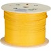 Black Box CAT6A Bulk Cable Stranded UTP 650 MHz CM PVC PoE 1000 ft - 1000 ft Category 6a Network Cable for Network Device - First End: Bare Wire - Second End: Bare Wire - 10 Gbit/s - Patch Cable - CM - 24 AWG - Yellow