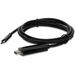 AddOn HDMI/USB-C Audio/Video Cable - 3 ft HDMI/USB-C A/V Cable for Audio/Video Device - First End: USB 3.0 Type C - Male - Second End: HDMI 2.0 Digital Audio/Video - Male - Supports up to 4096 x 2160 - Black - 1
