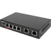 Intellinet 6-Port Fast Ethernet Switch with 4 PoE Ports (1 x High-Power PoE) - 6 Ports - Fast Ethernet - 10/100Base-TX - 2 Layer Supported - Power Adapter - 65 W PoE Budget - Twisted Pair - PoE Ports - 3 Year Limited Warranty