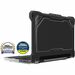 MAXCases Extreme Shell-L for Lenovo 100e G3 Chromebook 11" (Black/Clear) - For Lenovo Chromebook - Textured Grip - Black/Clear - Impact Absorbing, Impact Resistant, Damage Resistant, Scratch Resistant, Anti-slip, Drop Resistant, Bacterial Resistant - Poly