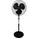 Royal Sovereign PFN-48B/ 18" Digital Oscillating Pedestal Fan - 18" (457.20 mm) Fan Diameter - 3 Speed - 90� Oscillation, Adjustable Tilt Head, Adjustable Height, Safety Grill, Timer, Quiet - 53" (1346.20 mm) Height x 20" (508 mm) Width x 20" (508 mm) Depth - Black - 1 Each
