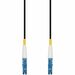 AddOn Fiber Optic Duplex Patch Network Cable - 49.21 ft Fiber Optic Network Cable for Transceiver, Transmitter, Network Device - First End: 2 x LC Network - Male - Second End: 2 x LC Network - Male - Patch Cable - Riser, OFNR - 9/125 µm - Black - 1