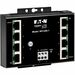 Tripp Lite Ethernet Switch Unmanaged 8Port Industrial Wallmount 10/100 Mbps - 8 Ports - Fast Ethernet - 10/100Base-T - TAA Compliant - 2 Layer Supported - 4 W Power Consumption - Twisted Pair - DIN Rail Mountable, Wall Mountable - 3 Year Limited Warranty