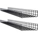 Tripp Lite Wire Mesh Cable Tray - 300 x 100 x 1500 mm (12 in. x 4 in. x 5 ft.), 2-Pack - Cable Tray - Black Powder Coat - 2 Pack - Steel