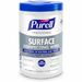 PURELL® Professional Surface Disinfecting Wipes - Ready-To-Use Wipe - Fresh Citrus Scent - 7" Width x 8" Length - 110 / Canister - 1 Each