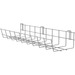 Safco EVEN Wire Management Basket, 24" W - Cable Basket - Silver - 1 Pack - Steel