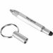 Targus Multi-Tool Keychain Stylus - Integrated Writing Pen - Capacitive Touchscreen Type Supported - Gray