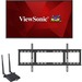 ViewSonic 65" Display, 3840 x 2160 Resolution, 450 cd/m2 Brightness, 24/7 - 65" LCD - ARM 1.40 GHz - 3 GB DDR4 SDRAM - 3840 x 2160 - Direct LED - 450 Nit - 2160p - HDMI - USB - DVI - SerialEthernet - Android 8.0 Oreo