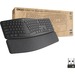 Logitech Ergo K860 for Business (Graphite) - Brown Box - Wireless Connectivity - Bluetooth - 32.81 ft - PC, Mac - AAA Battery Size Supported - Graphite