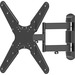 Peerless-AV Full-Motion A4X4 Wall Mount for Flat Panel Display, TV - Matte Black - 32" to 50" Screen Support - 88 lb Load Capacity - 75 x 75, 100 x 100, 200 x 100, 200 x 200, 300 x 300, 400 x 200, 400 x 300, 400 x 400 VESA Standard - 1