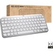 Logitech MX Keys Mini for Business (Pale Grey) - Brown Box - Wireless Connectivity - Bluetooth - 32.81 ft - 2.40 GHz Easy-Switch Hot Key(s) - Computer, Smartphone, Notebook, Tablet, iPad - PC, Mac - Pale Gray