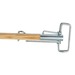 Genuine Joe Metal Sure Grip Mop Handle - 60" Length - 1.13" Diameter - Brown - Metal - 1 / Each