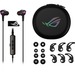 Asus ROG Cetra II Gaming Earset - USB Type C - Wired - 32 Ohm - 20 Hz - 40 kHz - Earbud - Binaural - In-ear - 4.10 ft Cable - Omni-directional, Noise Cancelling Microphone - Noise Canceling - Black