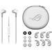Asus ROG Cetra II Core Moonlight - Stereo - Mini-phone (3.5mm) - Wired - 32 Ohm - 20 Hz - 40 kHz - Earbud - Binaural - In-ear - 4.10 ft Cable - Omni-directional Microphone - White