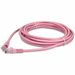 AddOn 45ft RJ-45 (Male) to RJ-45 (Male) Pink Cat6 Straight UTP PVC Copper Patch Cable - 45 ft Category 6 Network Cable for Network Device - First End: 1 x RJ-45 Network - Male - Second End: 1 x RJ-45 Network - Male - Patch Cable - 24 AWG - Pink - 1