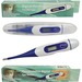 First Aid Central Digital Thermometer - Flexible Tip, Last Temperature Record, Large Display, Auto-off