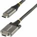StarTech.com 3ft 1m Side Screw Locking USB C Cable 10Gbps, USB 3.1 Type-C Cable, 5A/100W PD, DP Alt Mode, Dual Screw Lock USB-C Cord - 3.3ft/1m Side Screw Locking USB-C cable 10Gbps; USB 3.2 Gen 2; 100W (5A) PD 3.0 charging; DP 1.2 Alt mode (4K 60Hz) - US