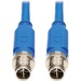 Eaton Tripp Lite Series M12 X-Code Cat6 1G UTP CMR-LP Ethernet Cable (M/M), IP68, PoE, Blue, 2 m (6.6 ft.), TAA - 6.56 ft Category 6 Network Cable for Network Device, VoIP Device, Access Control Device, Controller, Switch, Security Device, PoE-enabled Dev