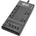 Tripp Lite Safe-IT Surge Protector 6Outlet 4 Retractable USB Ports 8ft Cord - 6 x NEMA 5-15R, 4 x USB - 1800 VA - 1080 J - 120 V AC Input