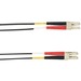 Black Box Colored Fiber OS2 9/125 Singlemode Fiber Optic Patch Cable - OFNR PVC - 22.97 ft Fiber Optic Network Cable for Network Device - First End: 2 x LC Network - Male - Second End: 2 x LC Network - Male - 10 Gbit/s - Patch Cable - Riser, CMR, OFNR - 9