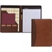 Samsill Two-Tone Pad Holder - PU Leather - Brown, Black, Tan - 1 Each