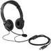 Kensington Classic Headset with Mic and Volume Control - Stereo - Mini-phone (3.5mm) - Wired - Over-the-head - Binaural - Ear-cup - 6 ft Cable - Noise Cancelling Microphone - Noise Canceling - Black