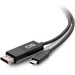 C2G 3ft USB C to DisplayPort Adapter - USB C to DP Adapter Cable - 4K 60Hz - M/M - 3 ft DisplayPort/USB-C A/V Cable for Audio/Video Device, Notebook, Projector - First End: 1 x Powered USB Type C - Male - Second End: 1 x DisplayPort Digital Audio/Video - 