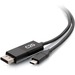 C2G 6ft USB C to DisplayPort Adapter - USB C to DP Adapter Cable - 4K 60Hz - M/M - 6 ft DisplayPort/USB-C A/V Cable for Audio/Video Device, Notebook, Projector - First End: 1 x Powered USB Type C - Male - Second End: 1 x DisplayPort Digital Audio/Video - 