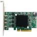 HighPoint RocketU RU1244C USB Adapter - PCI Express 3.0 x8 - Plug-in Card - 4 USB Port(s) - PC, Mac, Linux
