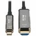 Eaton Tripp Lite Series High-Speed USB-C to HDMI Fiber Active Optical Cable (AOC) - UHD 4K 60 Hz, HDR, CL3 Rated, Black, 20 m (65 ft.) - 65.62 ft Fiber Optic A/V Cable for Audio/Video Device, MacBook, Notebook, HDTV, Monitor, Projector, Desktop Computer, 
