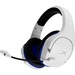 HyperX Cloud Stinger Core - Wireless Gaming Headset (White-Blue) - PS5-PS4 - Stereo - USB 2.0 - Wireless - RF - 39.4 ft - 10 Hz - 21 kHz - Over-the-ear, Over-the-head - Binaural - Circumaural - Noise Cancelling, Electret, Condenser Microphone - White, Blu