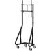 Tripp Lite Heavy-Duty Streamline Portrait Mobile Cart for 45" to 60" Flat-Panel Displays - 220 lb Capacity - 4 Casters - Aluminum, Steel - 26.5" Width x 21.8" Depth x 67.6" Height - Steel Frame - Black