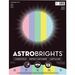 Astrobrights Cover Stock 65 lb 8-1/2" x 11" Assorted Pastel Colours 50 sheets/pk - Letter - 8 1/2" x 11" - 65 lb Basis Weight - 50 / Pack - Assorted Pastel