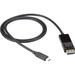 Black Box USB-C Adapter Cable - USB-C to DisplayPort Adapter, 4K60, DP 1.2 Alt Mode - 3 ft DisplayPort/USB-C A/V Cable for Audio/Video Device, Notebook, Tablet, Smartphone, Monitor, Projector - First End: 1 x USB Type C - Male - Second End: 1 x DisplayPor