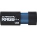 Patriot Memory Supersonic Rage Lite USB 3.2 Gen 1 Flash Drives - 128GB - 128 GB - USB 3.2 (Gen 1) - 120 MB/s Read Speed - Black, Blue - 3 Year Warranty