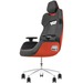 Thermaltake ARGENT E700 Gaming Chair - For Gaming - Leather, Aluminum, Foam, Aluminum Alloy, Metal, Polyurethane - Black, Flaming Orange