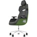 Thermaltake ARGENT E700 Gaming Chair - For Gaming - Leather, Aluminum, Foam, Aluminum Alloy, Metal, Polyurethane - Black, Racing Green